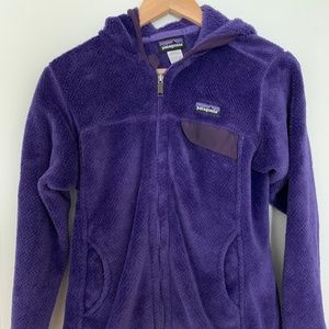 Women's Patagonia Full Zip Hooded Fleece Jacket